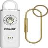 Personal Safety Alarm Keychain - Loud Self-Defense Emergency Alarm with Strobe Light for Women, Seniors & Kids - Rechargeable, Portable, Compact, Easy to Use - Protection for Travel & Outdoor, White view 1