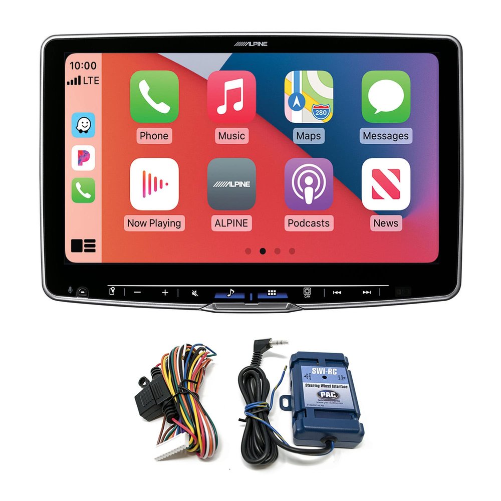 Alpine ILX-F511 Halo11 Multimedia Receiver with 11" Floating Touchscreen Display with SWI-RC Steering Wheel Interface