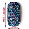 2.4G Wireless Mouse with Cute Pattern Design for All Laptops and Desktops with Nano Receiver - brushpen Textile Doodle view 2
