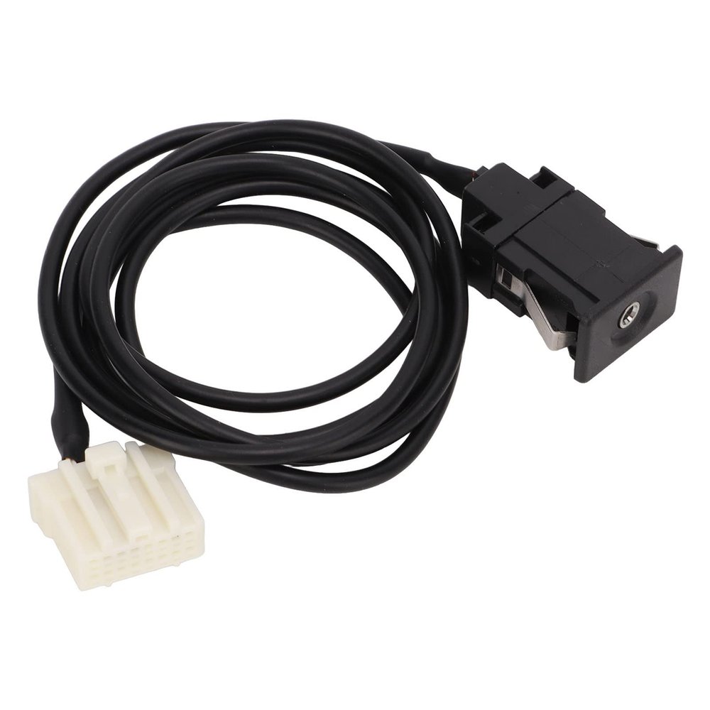 Qiilu Aux Socket Audio Switch Cable Stereo Wire Harness AUX Input Audio Female Adaptor Replacement for 2 3 5 6 MX5 RX8 CX7 CX9