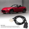 Qiilu Aux Socket Audio Switch Cable Stereo Wire Harness AUX Input Audio Female Adaptor Replacement for 2 3 5 6 MX5 RX8 CX7 CX9 view 4