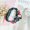 2 Packs Compatible with Amazfit Band 5 Mi Band 5 Mi Band 6 Bands for Women Girl, Scrunchies Cloth Soft Pattern Printed Fabric Wristband Bracelet Elastic Straps for Amazfit Band 5 Fitness Tracker view 4