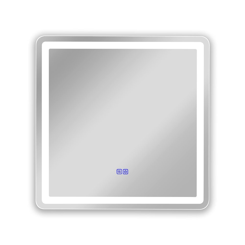 Chloe Lighting Luminosity Back Lit Square Touchscreen LED Mirror 3 Color Temperatures 3000K-6000K 24" Wide