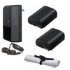 High Capacity 'Intelligent' Batteries (2 Units) + AC/DC Travel Charger Travel Charger Compatible with Samsung NX1 view 1