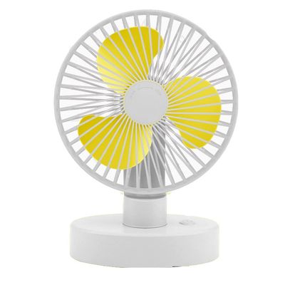 Hvsport USB Fans 6-inch Desktop Charging Fan, USB Desktop Small Fan, Office Student Dormitory Silent Large Wind Power Fan (Color : White, Size : 17x23cm)