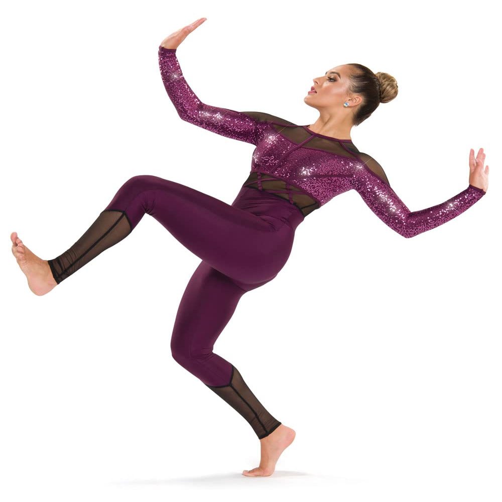 A Wish Come True Caged Unitard Orchid