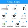 JouSecu 1080P Security Camera System Wireless, Plug and Play 8CH Video Surveillance NVR Kit with 4pcs HD Bullet IP Camera for Home/Store/Office, Night Vision Waterproof, No Hard Drive view 2