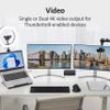 Kensington USB-C and Thunderbolt Dock, up to 100W Charging, Dual 4K, for Mac, Windows and Surface (K37010NA) view 4