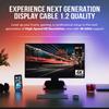 AmSecu Display Cable to Display Cable 1.2, 2 Pack, 6ft Cable for Computer Monitor with Latch & Release Button, Up to 4K @ 60hz, 1440p @ 144Hz, 1080p @ 240Hz Streaming & Gaming Monitor Resolution view 2
