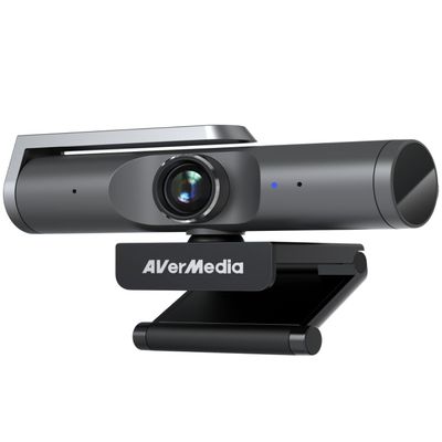 AVerMedia PW515 4K Ultra HD Business Webcam with Microphone for PC/Desktop/Laptop/Mac, with AI Auto Framing for Streaming, Meeting, Video Calls, Sony Sensor, Works with Teams, Zoom, Google Meet, OBS