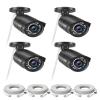 ZOSI 4 Pack 5MP 3K Add-on Security POE Camera with Cable, 2880 x 1620 Indoor Outdoor Bullet IP Camera, 120ft Night Vision, 3.6mm Lens, 95View Angle, IP66 Weatherproof (Only Work with Our PoE NVR) view 1