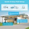 ZOSI 4 Pack 5MP 3K Add-on Security POE Camera with Cable, 2880 x 1620 Indoor Outdoor Bullet IP Camera, 120ft Night Vision, 3.6mm Lens, 95View Angle, IP66 Weatherproof (Only Work with Our PoE NVR) view 4
