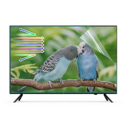 TYRHMY 65 Inch Anti Glare TV Screen Protector Shield, Anti Blue Light Eye Protection Screen Filter,Matte Frosted Film for 65 Inch Rimless Monitor Two Size LCD/LED/OLED & QLED 4K HDTV,L56.69*W31.85 in