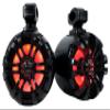 Rockville WB65KLS Black Pair 6.5" 300W Marine Wakeboard Tower Speakers, Waterproof, Multi-Color LED Lighting, Polypropylene Mica Cone, 4 Ohm, 360 Degree Swivel Brackets for Boats & ATVs view 2