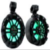 Rockville WB65KLS Black Pair 6.5" 300W Marine Wakeboard Tower Speakers, Waterproof, Multi-Color LED Lighting, Polypropylene Mica Cone, 4 Ohm, 360 Degree Swivel Brackets for Boats & ATVs view 3