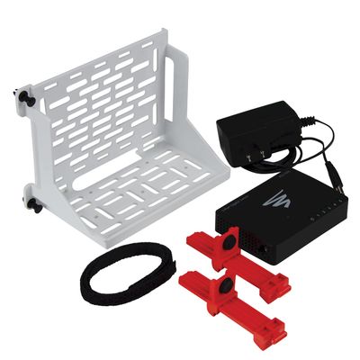 Legrand - OnQ Shelf Mounting Bracket for Structured Wiring Enclosure and Media Box, Includes Mounting Bracket, Network Switch, Mounting Clips, Grommet Plunger, Hook, Loop Strap, 1 Set, AC1060-L5