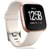 Wepro Band Compatible with Fitbit Versa 2 Bands for Women Men, Soft Band Compatible with Fitbit Versa Bands, Sport Waterproof Breathable Replacement Wristbands Strap for Versa Lite, Large, Beige view 1