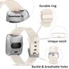 Wepro Band Compatible with Fitbit Versa 2 Bands for Women Men, Soft Band Compatible with Fitbit Versa Bands, Sport Waterproof Breathable Replacement Wristbands Strap for Versa Lite, Large, Beige view 3