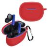 2 Pack DAYJOY Soft Silicone Protective Case Cover Compatible with Realme Buds Air 3 Earbuds, Protective Skin Sleeve with Key Chain (red+Green) view 2