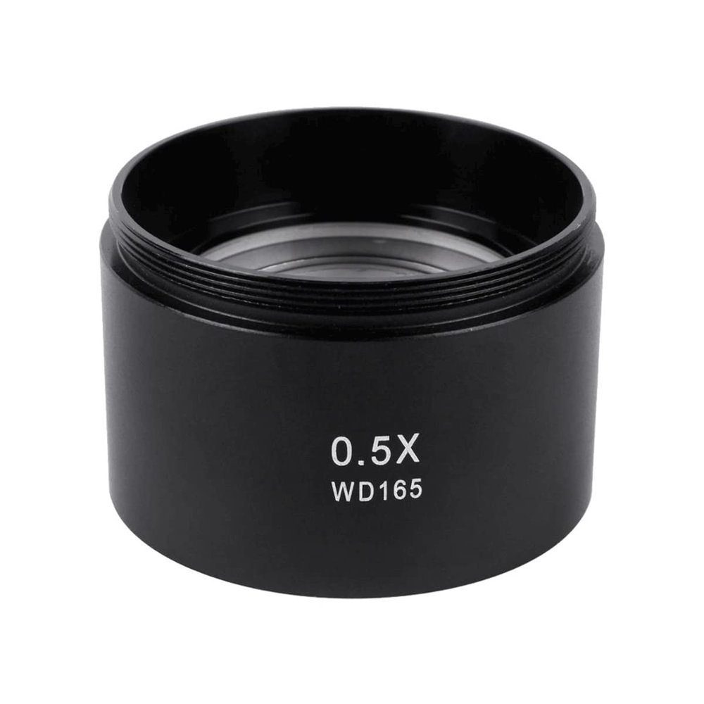 Microscope Accessories Kit Digital Microscope Auxiliary Objective Lens 1.5X 0.75X 0.5 0.7X for Zoom Stereo Binocular Trinocular Camera Microscope Microscope Slides (Color : C 0.5X)
