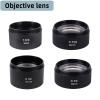 Microscope Accessories Kit Digital Microscope Auxiliary Objective Lens 1.5X 0.75X 0.5 0.7X for Zoom Stereo Binocular Trinocular Camera Microscope Microscope Slides (Color : C 0.5X) view 2