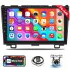 Podofo 2+64G Car Stereo for Honda CRV 2007-2011 with Bluetooth,9 Inch Touch Screen Android 13 Car Radio Head Unit with GPS Navigation/WiFi/RDS FM/USB/SWC/Mirror Link for Android&iOS+AHD Backup Camera view 1