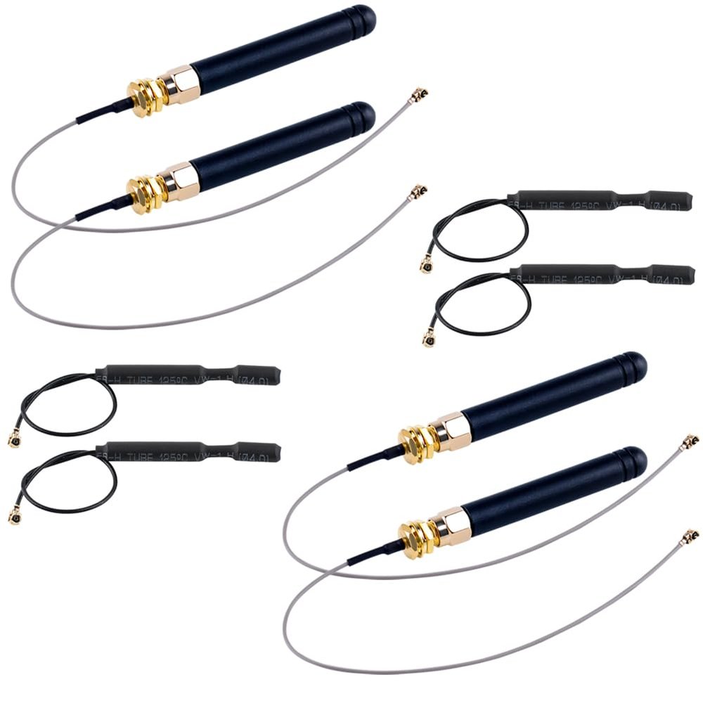 DIYmalls 4pcs LoRa Antenna 915MHz + 4pcs 915 MHz Spring Antenna 2dBi