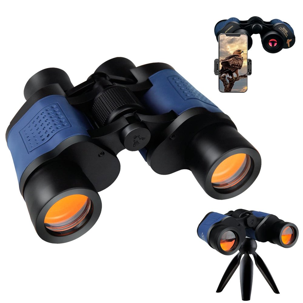Binoculars for Adults High Power,6060 with Low Light Night Vision Waterproof Binoculars Watching Outdoor Sports Concerts Binoculars for Bird Watching Professional