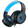 ELECDER i45 Headphones Wired, On-Ear Kids Headphones with 1.5M No-Tangle Cord, Foldable Portable Stereo 3.5mm Headset for School Kids Teens, Smartphones Tablet Computer Laptop, Airplane Travel, Black view 1