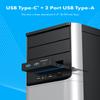 GRAUGEAR 3.5 Inch Front Panel USB Hub, Internal USB Hub with 20Gbps USB3.2 Gen2 USB-C and USB 3.0 Ports, USB3.2 Type-E Key-A 20-Pin Header & USB3.0 Header Required, Fits 3.5" PC Computer Case [G-MP01] view 2