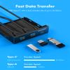 GRAUGEAR 3.5 Inch Front Panel USB Hub, Internal USB Hub with 20Gbps USB3.2 Gen2 USB-C and USB 3.0 Ports, USB3.2 Type-E Key-A 20-Pin Header & USB3.0 Header Required, Fits 3.5" PC Computer Case [G-MP01] view 3