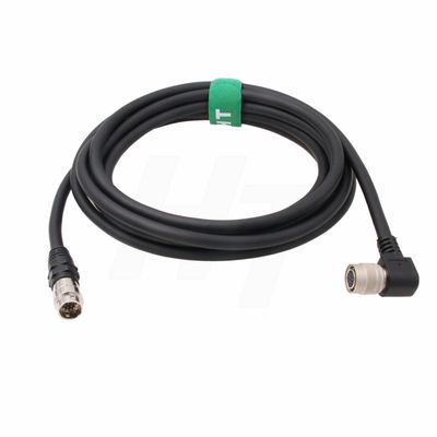 HangTon Extension Cable for Sony XC-HR50 70 DXC990 Hitachi Panasonic Camera 30m, Right Angle Hirose 12 Pin Female to 12 Pin Male Connector