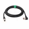 HangTon Extension Cable for Sony XC-HR50 70 DXC990 Hitachi Panasonic Camera 30m, Right Angle Hirose 12 Pin Female to 12 Pin Male Connector view 1