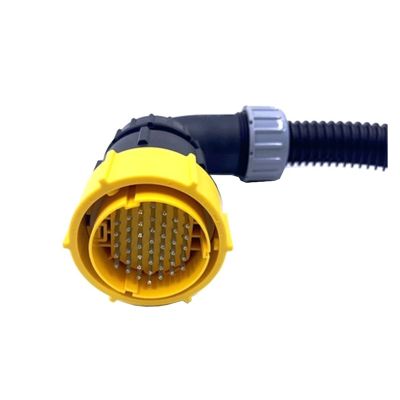 S-HENGereing Yige Store 1 Set 35 44 Pin Automobile Wiring Harness Male Female Connector J6 Cab Bottom Plate Wiring Harness Socket Fit for Delong Chassis (Color : Orange, Package : 1 Set)