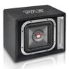 Pyle 10'' Single Series Vented Subwoofer Enclosure - High Powered Woofers with a Non-Pressed Paper Cone, Rear Vented Design with Santoprene Surround - PLSQ10BS,Black view 1