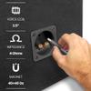 Pyle 10'' Single Series Vented Subwoofer Enclosure - High Powered Woofers with a Non-Pressed Paper Cone, Rear Vented Design with Santoprene Surround - PLSQ10BS,Black view 4