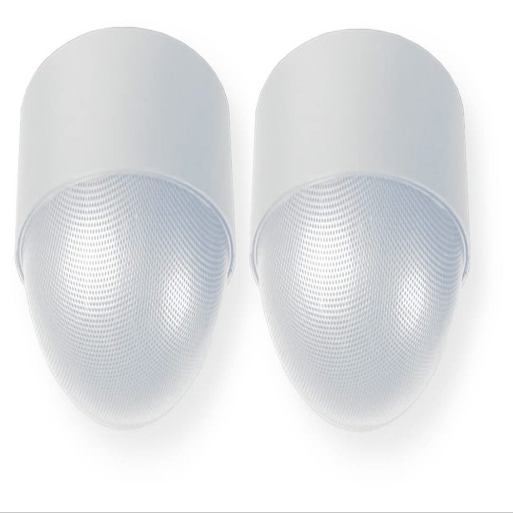 OWI Audio 2X2AMP-HD-NEP-2W Pair of Neptune Amplified HD Pendant Speakers, White; 5" Woofer; Omni-Directional Wide Dispersion; Aluminum Grill; Plastic Enclosure; Maximum 65 W Power