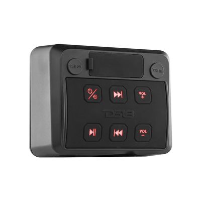 DS18 ENSBTRC-SQ Bluetooth Marine Universal Radio Stereo - Waterproof Boat Audio Receiver with MP3, USB, SD Ideal for Boat, ATV, UTV, Side by Side, Golf Car