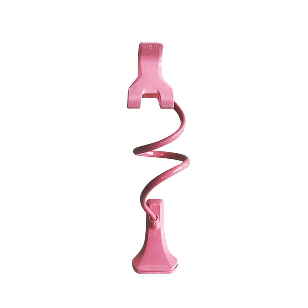 TMP1105 Mobile Phone Holder Adjustable Cell Phone Clip Home Bed Desktop Mount Bracket Smartphone Stand (Color : Pink)