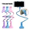 TMP1105 Mobile Phone Holder Adjustable Cell Phone Clip Home Bed Desktop Mount Bracket Smartphone Stand (Color : Pink) view 2