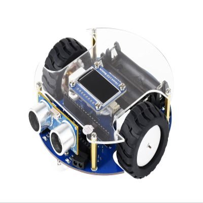 Waveshare Unassembled PicoGo Mobile Robot Compatible with Raspberry Pi Pico(pre-soldered Header) Self Driving Remote Control Integrates Colorful RGB LED and More