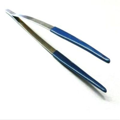 12" Tweezers Steam Plastic Coated PVC Tip Non Mar Steam Jewelry Ultrasonic Clean By JTS