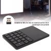 Sanpyl Numeric Keypad, 2 in 1 22 Keys 2.4G Touchpad Bluetooth 4.2 Number Pad, Type C Charging 500mAh Financial Accounting Keyboard, for Laptop, PC, Desktop(Black) view 2