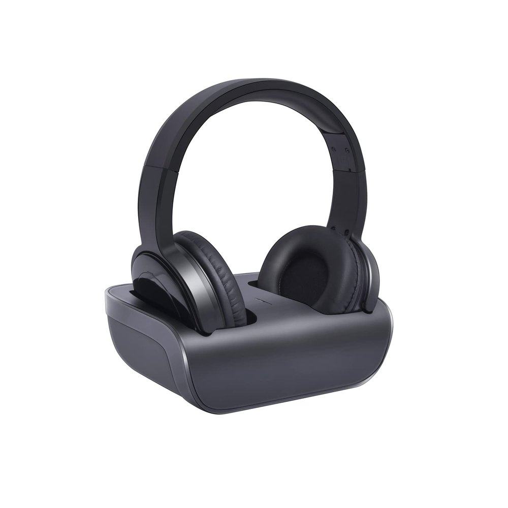 ZANCHIE Wireless Headphones for TV Watching, On-Ear Digital TV Headsets for Seniors with RF Transmitter & Charging Dock, up to 330ft, No Audio Delay(Support Digital Optical, RCA, AUX Port)