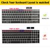 Keyboard Cover for 15.6 inch HP ProBook 450 G8 G9 G10/ 455 G8 G9 G10/ 650 G8/ HP Zbook Power G8 G9, HP ProBook 15.6 inch Keyboard Skin(NOT fit HP ProBook 450/455/650 G6 G7)-OPurlple view 2