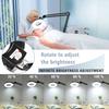 LANCOSC 10X Magnifying Glass with Light and Stand, Floor Lamp with 5-Wheel Rolling Base for Facials Lash Estheticians, 2,200 Lumens Dimmable LED Lighted Magnifier for Reading Sewing Crafts - Black view 3