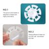Hemoton 6pcs USB Cord Organizers Fixer Compact Cord Holders for Chargers Lightweight and Portable Cable Clips for Desk Nightstand Use view 3