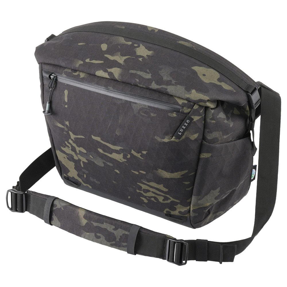  Hakuba AMZSLX-FRSB18BC Camera Bag, LUXXE Field, Roll-Top Shoulder Bag, 3.8 gal (18 L), Black Camo, 4.8 gal (18 L), Camera Shoulder, High Performance Material, X-Pac YKK Zipper, Water Repellent