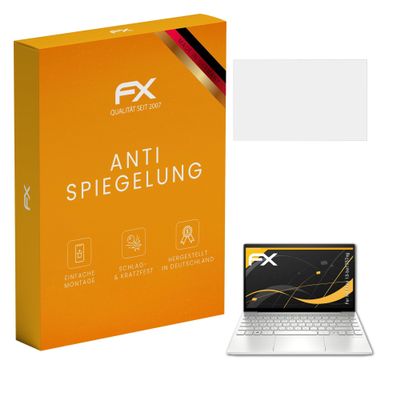 atFoliX Screen Protector compatible with HP Envy 13-ba1757ng Screen Protection Film, anti-reflective and shock-absorbing FX Protector Film (2X)