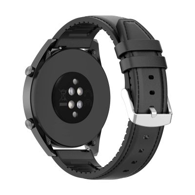 BabyValley Leather Bands Compatible with haylou LS04/LS09B/LS10/LS05S Adjustable Quick Release Wristbands Strap Breathable Silicone Bands Replacement Wristbands for IMILAB KW66 for Women&Men (black)
